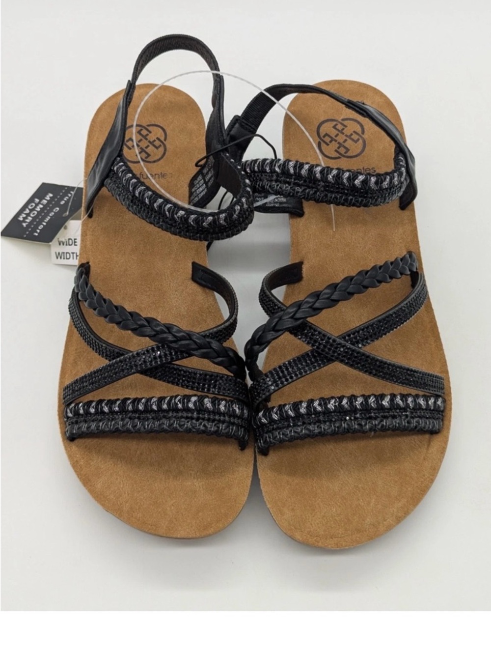 Women’s Rhinestone Strap Wedge Sandals